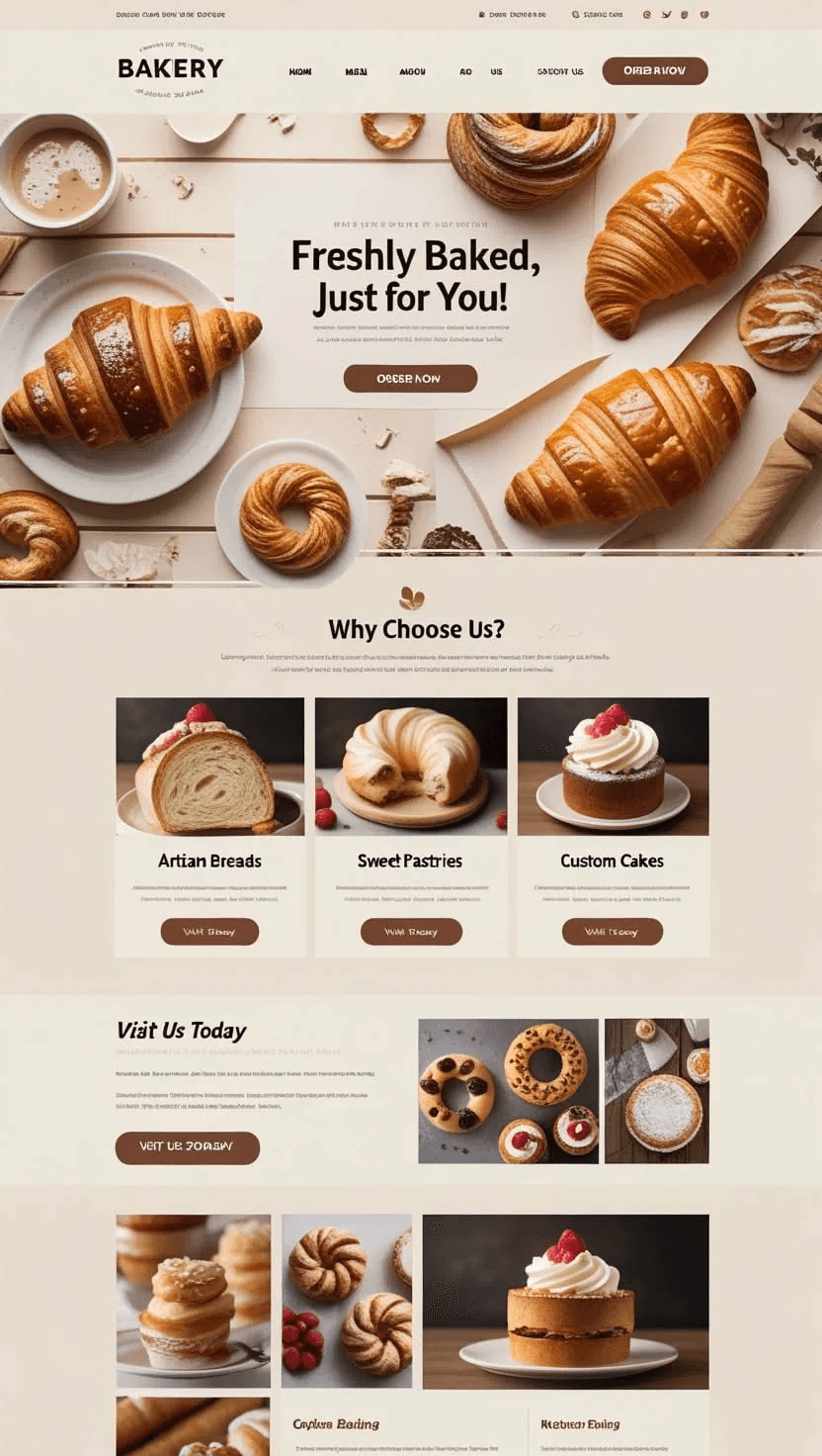 Bakery website project