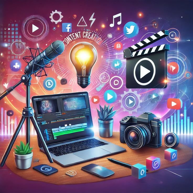 Content creation and advertising concept shoot