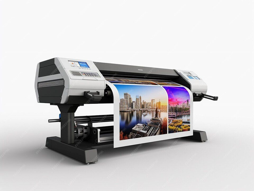 Paper printing press in action